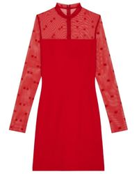 Givenchy - Mock-Neck Long-Sleeved Dress - Lyst