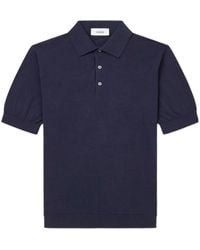 Lardini - Short Sleeve Knitted Polo Shirt - Lyst