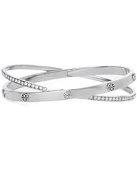 Tory Burch - Icon Pave Double Bracelet - Lyst