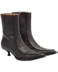 Calvin Klein - Jodi Leather Ankle Boots - Lyst