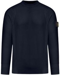 Stone Island - Crewneck Long-Sleeved Sweater - Lyst