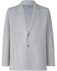 Homme Plissé Issey Miyake - Pleated Notched-Lapel Blazer - Lyst