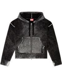 DIESEL - M-Hermine Zip-Up Knitted Hoodie - Lyst