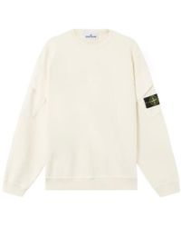 Stone Island - Logo Patch Crewneck Sweatshirt - Lyst