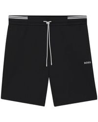 BOSS - Logo-Embroidered Track Shorts - Lyst