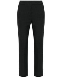 Peserico - High Waist Pressed Crease Trousers - Lyst