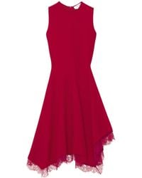 McQueen - Lace Trim A-Line Dress - Lyst
