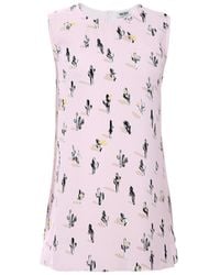 KENZO - Sleeveless Printed Blouse - Lyst