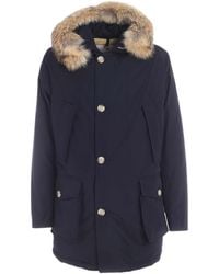 Woolrich - Button-Up Hooded Coat - Lyst