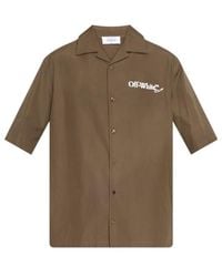 Off-White c/o Virgil Abloh - Scribble Arrow Poplin Shirt - Lyst
