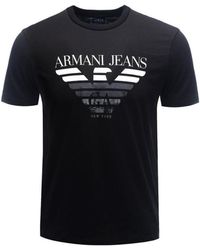 Armani Jeans - Round-Necked T-Shirt - Lyst