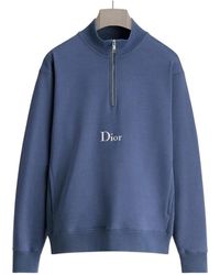 Dior - Sweatshirt With Zipped Neckline - Lyst
