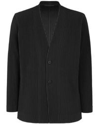 Homme Plissé Issey Miyake - Homme Plissé Issey Miyake Single-Breasted Pleated Blazer - Lyst