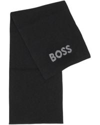 BOSS - Patterned Scarf - Lyst