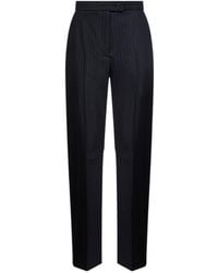 KHAITE - Pinstripe Straight-Leg Trousers - Lyst