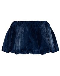 DIESEL - De-Muj-Fsj1 Velvet-Effect Bubble Mini Skirt - Lyst