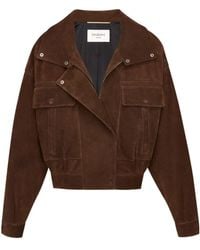 Saint Laurent - Zip-Up Short Jacket - Lyst