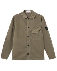 Stone Island - Comfort-Fit Overshirt With Chest Pocket - Lyst