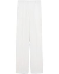 Max Mara - Studio Pleat Detailed Straight Leg Trousers - Lyst