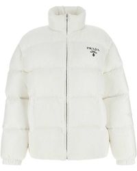 Prada - Re-Nylon Hooded Down Jacket - Lyst