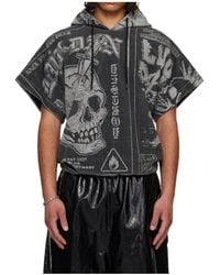 Lu'u Dan - Half-Length Short-Sleeved Hooded T-Shirt - Lyst