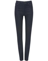 Victoria Beckham - Jeans With Belt Loops - Lyst