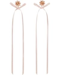 Simone Rocha - Bow Ribbon Stud Earrings - Lyst