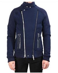 Balmain - Biker Double Zip Jacket - Lyst