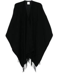 Valentino - Open Front Fringed Edge Cape - Lyst