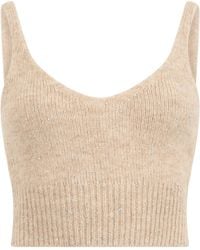 Peserico - Ribbed Knit Crop Top - Lyst