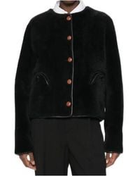 Blazé Milano - Button-Up Shearling Jacket - Lyst