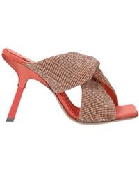 Sebastian Milano - Logo High-Heeled Sandals - Lyst