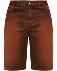 Carne Bollente - Lettering-Embroidery Shorts - Lyst