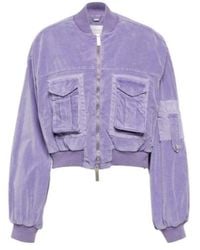 Blumarine - Velvet Bomber Jacket - Lyst