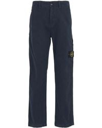 Stone Island - Casual Trousers With Belt Loops - Lyst