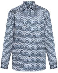 Etro - Pattern-Printed Long-Sleeved Shirt - Lyst