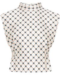 Lanvin - All-Over Printed Sleeveless Top - Lyst