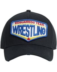 DSquared² - Logo Patch Distressed Baseball Cap - Lyst