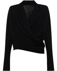 AllSaints - Draped Knit Top - Lyst