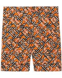 Burberry - Monogram-Print Bermuda Shorts - Lyst