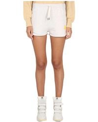 Isabel Marant - Isabel Marant Toile Logo Printed Drawstring Shorts - Lyst