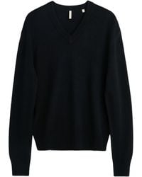 sunflower - V-Neck Wool Knit Sweater - Lyst