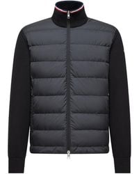 Moncler - High-Neck Quilted Cardigan - Lyst