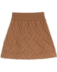 Jil Sander - Wool Knit Mini Skirt - Lyst