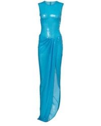 Alex Perry - Asymmetric Sequined Gown - Lyst