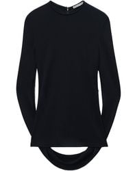 Alexander Wang - Drape Back Long-Sleeved Top - Lyst