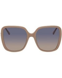 Chloé - Chloé Eyewear Rectangular Frame Sunglasses - Lyst