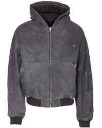 Represent - Washed Bomber Hooded Jacket - Lyst