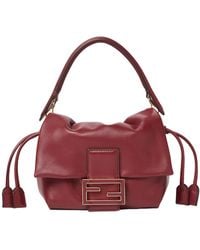 Fendi - Small Mamma Baguette Leather Tote Bag - Lyst