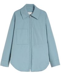 Jil Sander - Cotton Poplin Padded Overshirt - Lyst